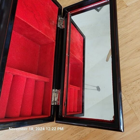 Vintage Toyo Music Jewelry Box Made in Japan Cherry Blossom Works See Video - Picture 11 of 16